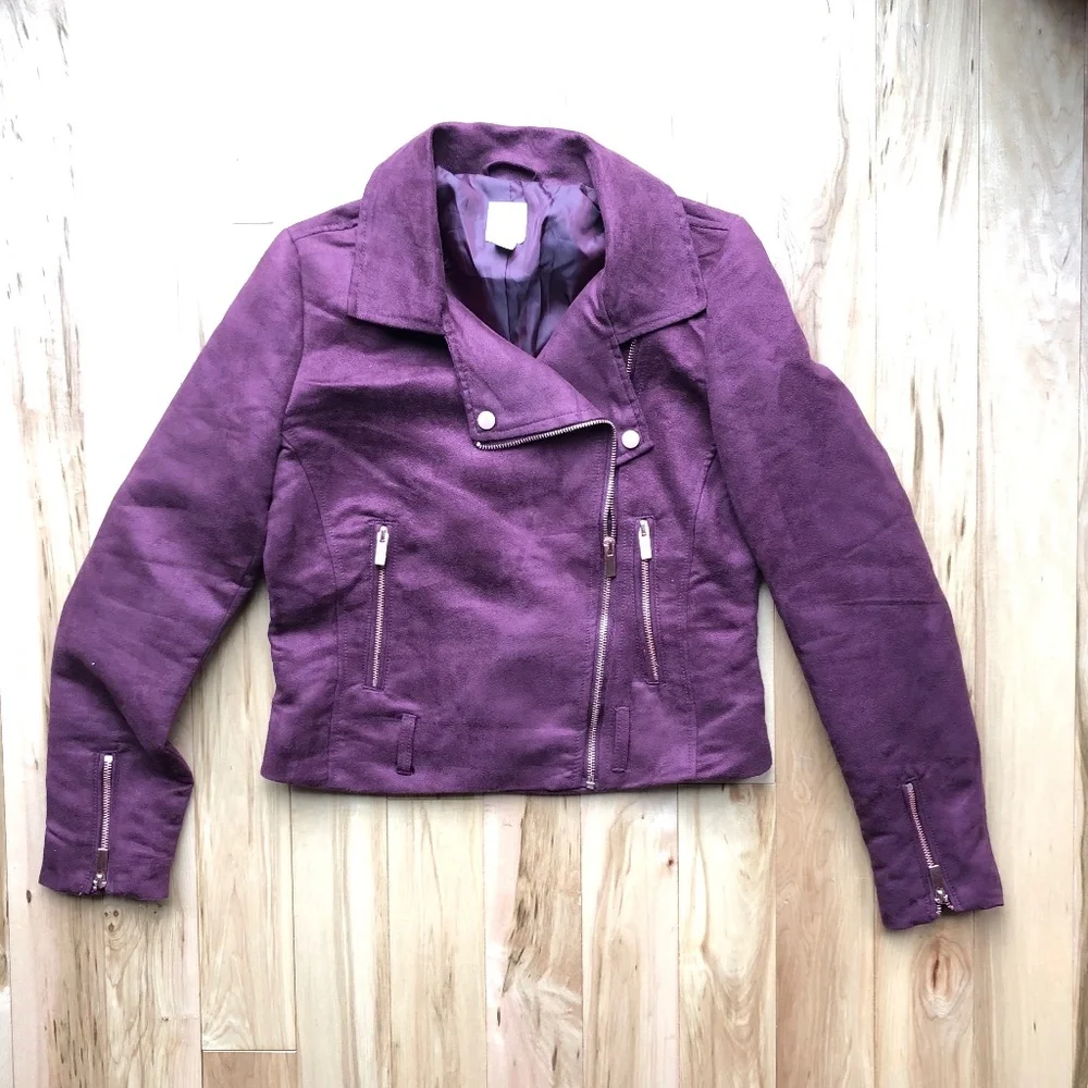Lauren‎ Conrad Suede Moto Jacket